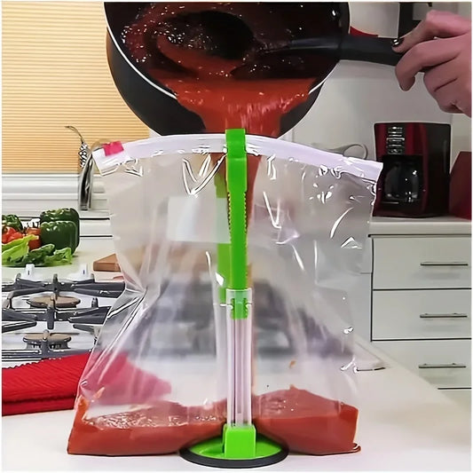 El Gadget de Cocina Definitivo: Soporte para Bolsas de Plástico, Soporte para Sándwiches, Clip para Bolsas de Almacenamiento de Alimentos y Más!