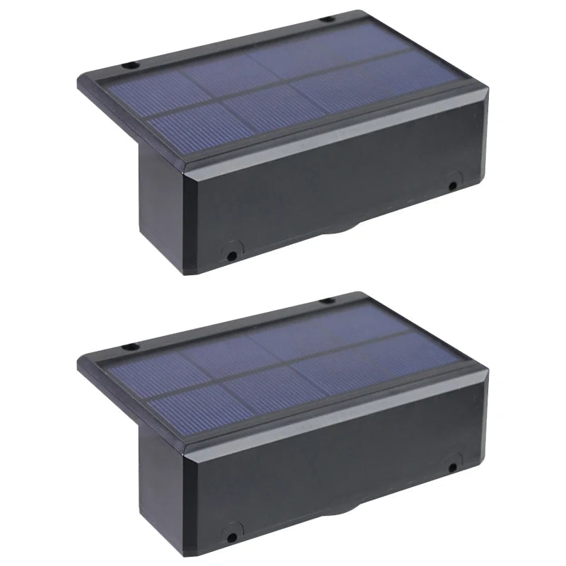 Lámpara LED alimentada por energía Solar, luces solares superbrillantes para jardín, luz impermeable para exteriores, escaleras, balcón, iluminación decorativa de calle