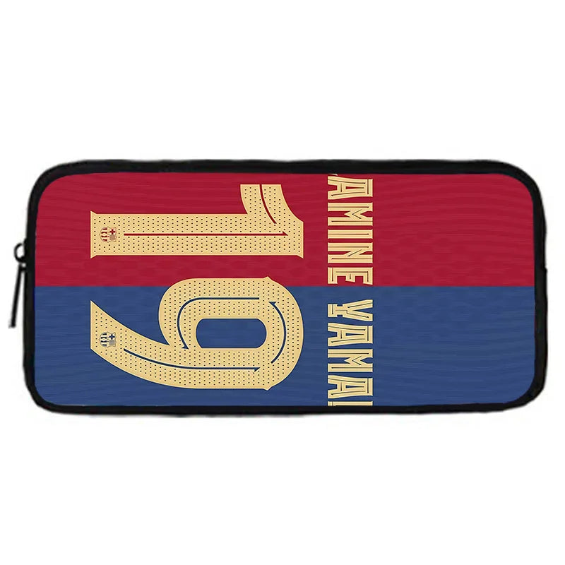 Mochila escolar para niños, fútbol, Lamine Yamals, con bolsas para el almuerzo, bolsas para lápices, mochilas escolares para niños y niñas, el mejor regalo