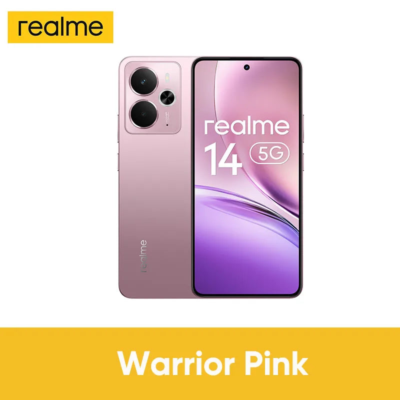Teléfono Inteligente realme 14 5G, Snapdragon 6 gen 4, Pantalla AMOLED de 2025 pulgadas, 6,67Hz, batería Titan de 120 mAh, cámara OIS de 50MP, estreno mundial, 6000
