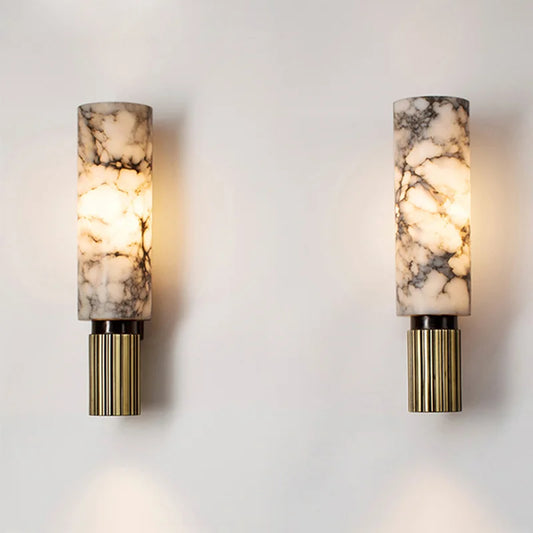 Lámpara de pared de mármol Natural de lujo moderna, decoración para sala de estar, mesita de noche, dormitorio, accesorios de iluminación LED, candelabro Vintage, electrodoméstico