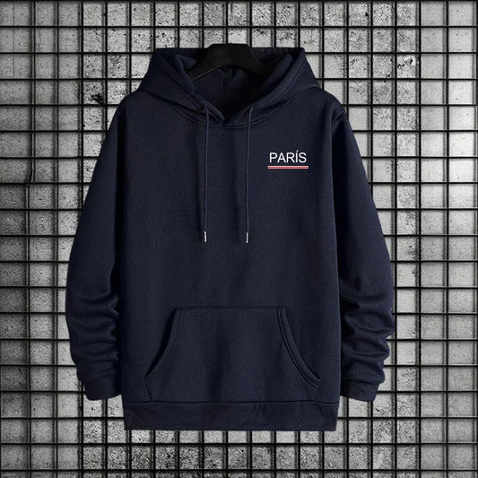 Conjunto Deportivo Esencial para Hombre 2026, Sudadera con Capucha y Pantalones Deportivos Premium para Uso Diario, Moda Deportiva Otoño Invierno Estilo París