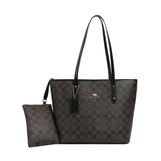 Bolso de Mano de Lujo para Mujer, Diseño de un Solo Hombro, Estampado Vintage, Estilo París, Gran Capacidad, Portátil, Tipo Clutch