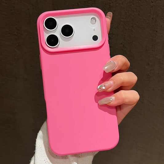 Funda protectora de silicona de Color caramelo para iPhone 17 Pro Max 17 Air 17 Pro, funda trasera de TPU suave mate a prueba de golpes
