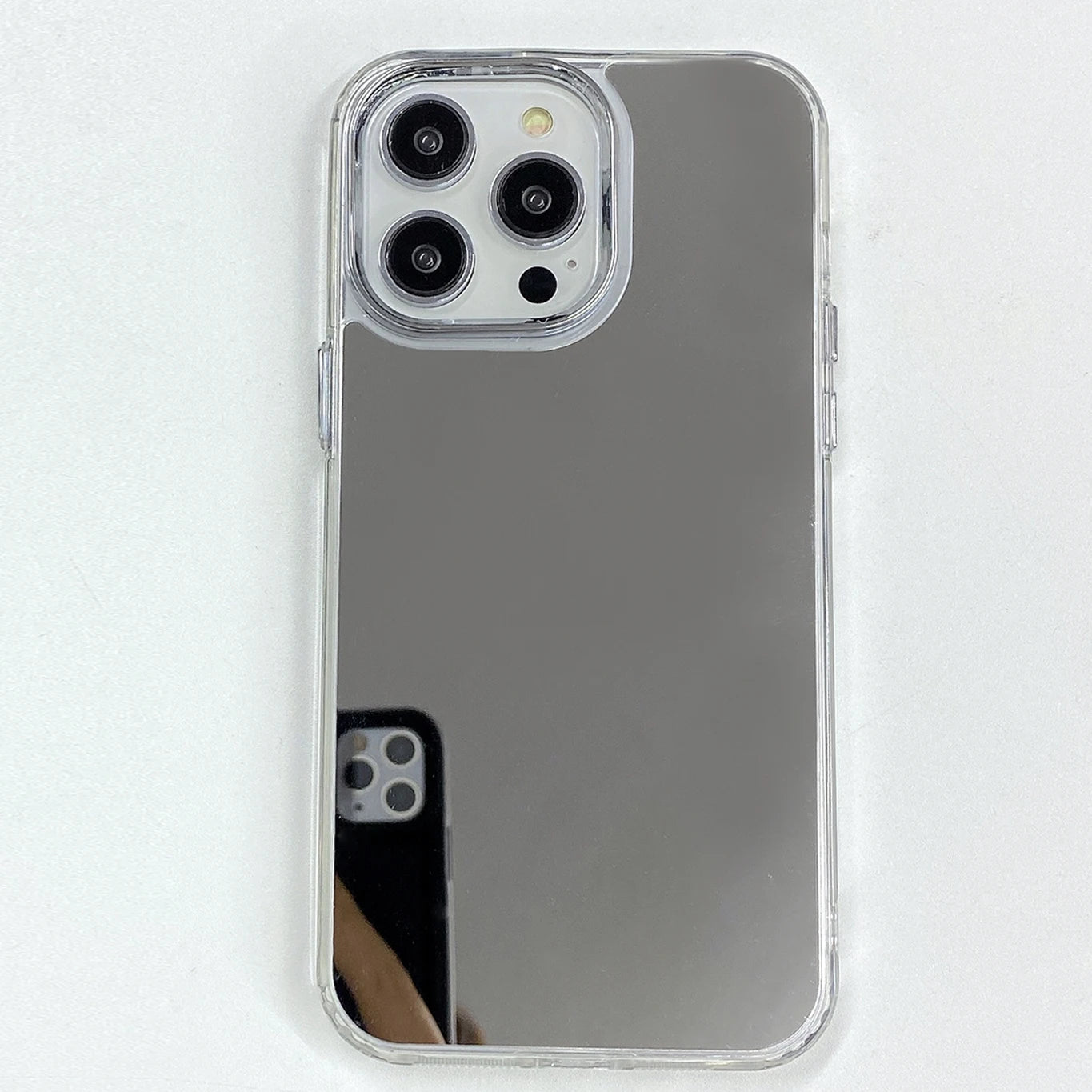Funda de teléfono con espejo de maquillaje acrílico de lujo para iPhone 16 15 14 13 12 11 Pro Max Mini XS X XR 7 8 Plus SE cubierta chapada a prueba de golpes