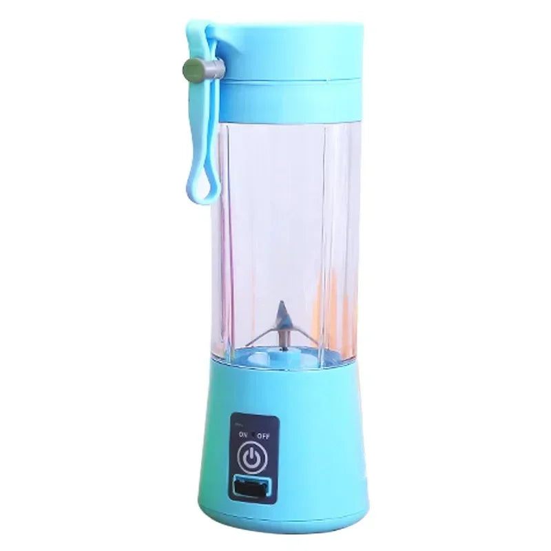 Licuadora Eléctrica Portátil Recargable, Vaso Mezclador de Frutas para Viajes, Mini Batidora para Smoothies y Batidos