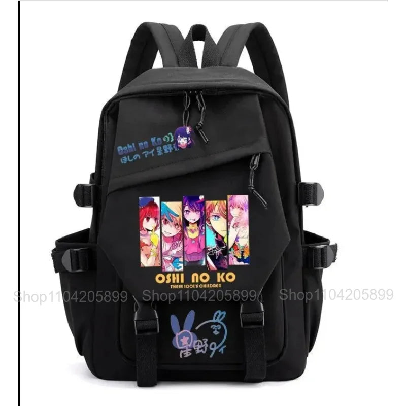 Mochila OSHI NO KO, mochila de anime recomendada para niños, mochila escolar para estudiantes, regalo para niñas, mochila de viaje diaria bonita