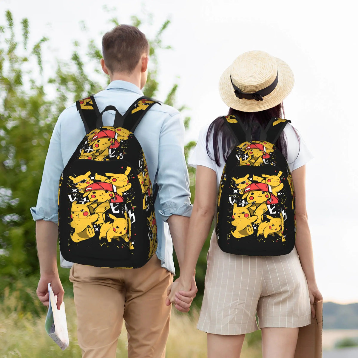 Mochila de moda Pokemon Pikachu, mochilas de alta calidad para escuela secundaria, mochila resistente para el hombro