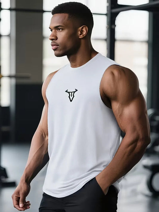 Camiseta sin mangas para gimnasio, culturismo, entrenamiento muscular, camisetas sin mangas transpirables de secado rápido para verano, camisetas deportivas para correr y Fitness para hombre