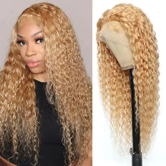250 Density 30/40 inch 13x4 HD Lace Frontal Wigs for Women Straight 13x6 HD Lace Front Hair 27# Honey Blonde Colored Glueless