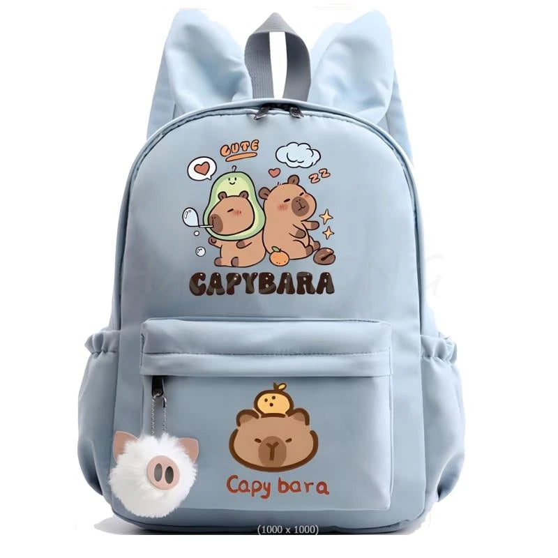 Mochila Capybara, Mochila bonita para niña, niño, estudiante, adolescente, Mochila para niños, mochilas escolares informales para mujeres, juguete de regalo de cumpleaños para niños