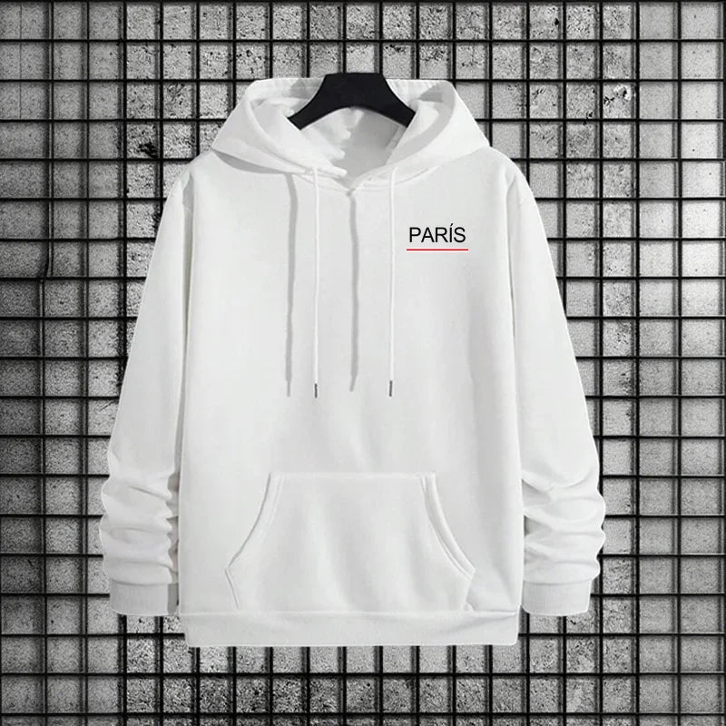 Conjunto Deportivo Esencial para Hombre 2026, Sudadera con Capucha y Pantalones Deportivos Premium para Uso Diario, Moda Deportiva Otoño Invierno Estilo París