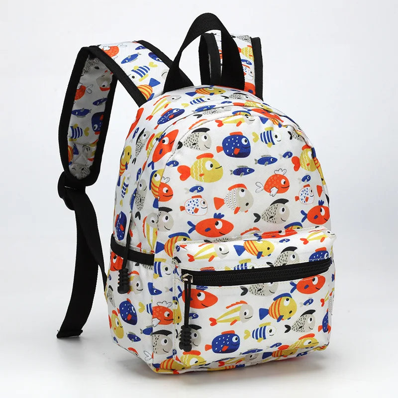 Mochila Infantil de Dibujos Animados, Ligera, para Jardín de Niños y Escuela, con Protección Ergonómica para la Columna Vertebral, para Niños y Niñas, Estilo Casual y Moderno