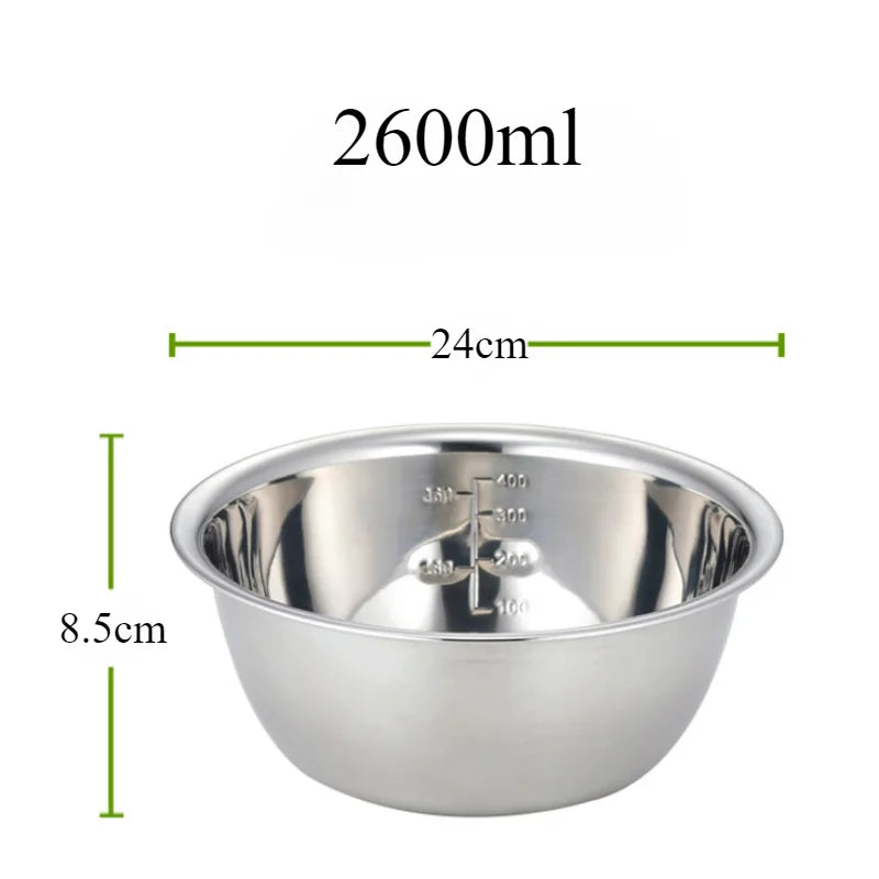 Cuencos de mezcla de acero inoxidable, cuencos de almacenamiento de anidación de cocina portátiles para el hogar, accesorios de Camping al aire libre