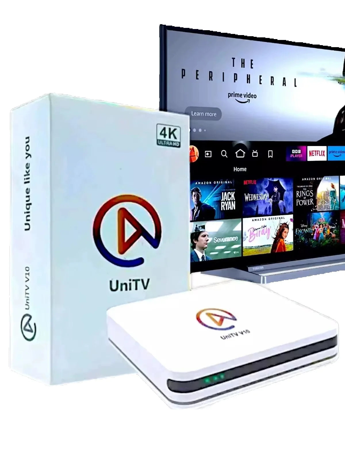 UNITV V10 APARELHO ORIGINAL SMART TV, COMPATIBLE CON YOUTUBE, CANALES Y SERIES, ENTREGA INMEDIATA