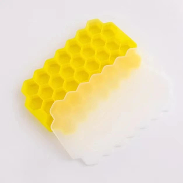 Molde para cubitos de hielo de 37 cavidades, molde para cubitos de hielo de silicona reutilizable, máquina para hacer helados sin BPA con tapas, molde para paletas DIY, bandejas para cubitos de hielo