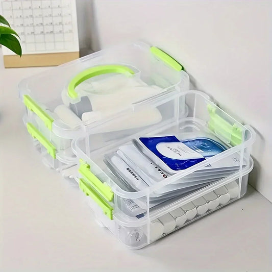 Aufbewahrungsbox für Bausteine, transparente Sortierboxen für Werkzeuge, feuchtigkeitsdichte Gitterschublade, stapelbare Aufbewahrungstruhe