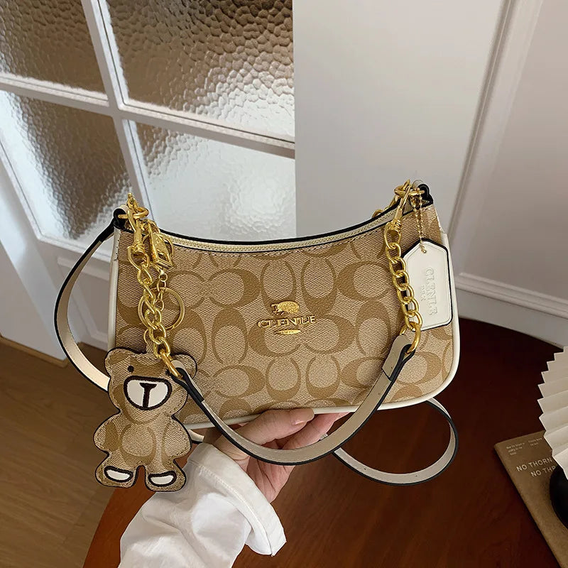 Bolso de mano de estilo de alta gama para mujer, nuevo modelo 2025, bolso cuadrado pequeño único y moderno, moderno, retro, simple y elegante, cr