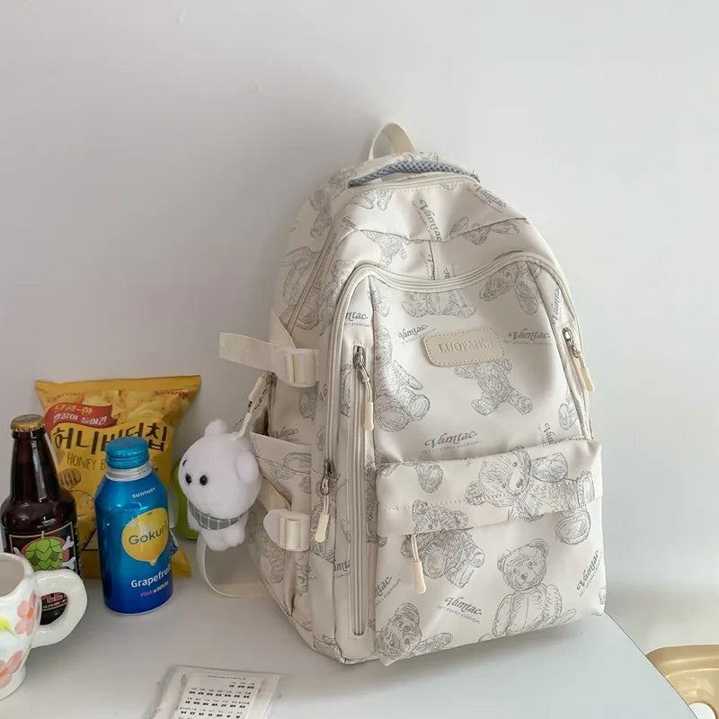 High-looking Backpack for Girls Lightweight and Large-capacity Schoolbag for Middle and High School Students Casual backpacks 배낭