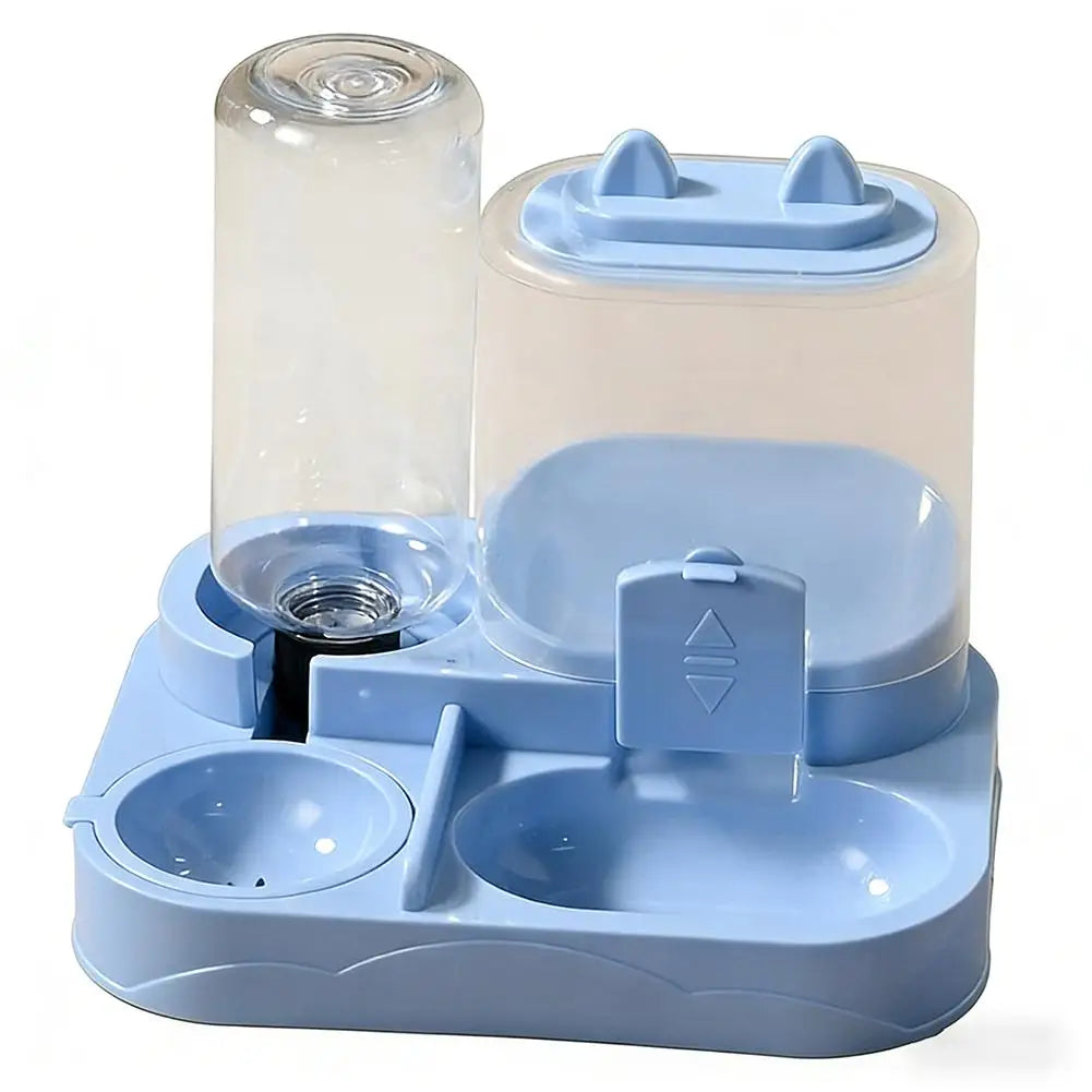 Comedero y bebedero automático para gatos, dispensador de agua todo en uno para alimentos para mascotas, dispensador de almacenamiento de alimentos de gran capacidad, suministros para mascotas