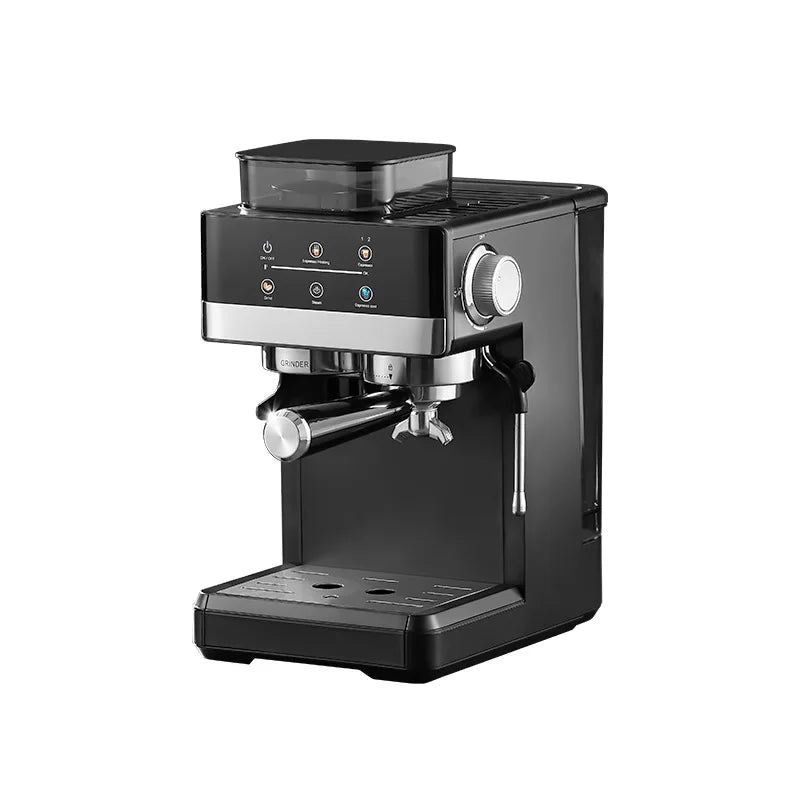 Molino de Café Eléctrico + Máquina de Café Integrada | Totalmente Automático, Granos de Café Recién Molidos | Molienda Rápida para el Desayuno
