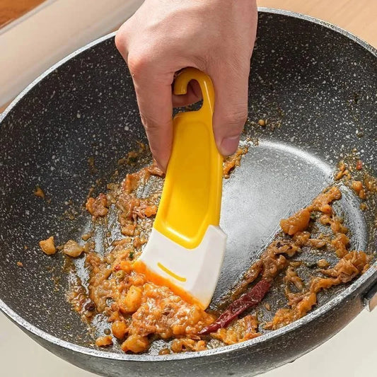 Espátula de limpieza, raspador de cocina, cepillo raspador de hoja suave, sartén sucia, olla, platos, herramientas de limpieza, herramienta de cocina para hornear, utensilio de cocina