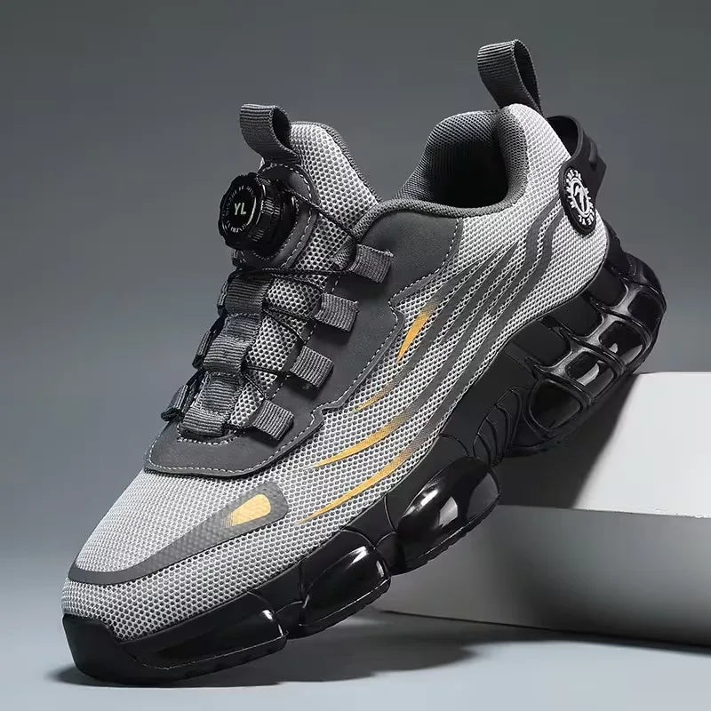 (Sin punta de acero) Zapatos casuales para hombre, zapatillas deportivas para senderismo, caminar, zapatillas casuales para regalo