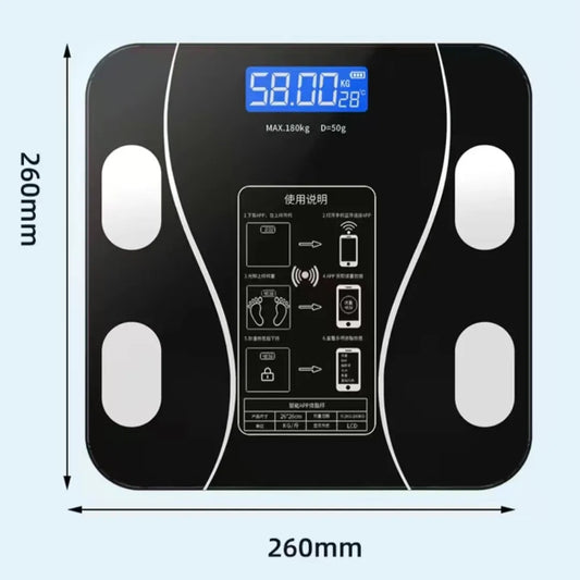 Nueva báscula de grasa corporal USB, báscula de grasa casera inteligente y precisa, báscula corporal para adultos, báscula electrónica pequeña, báscula corporal