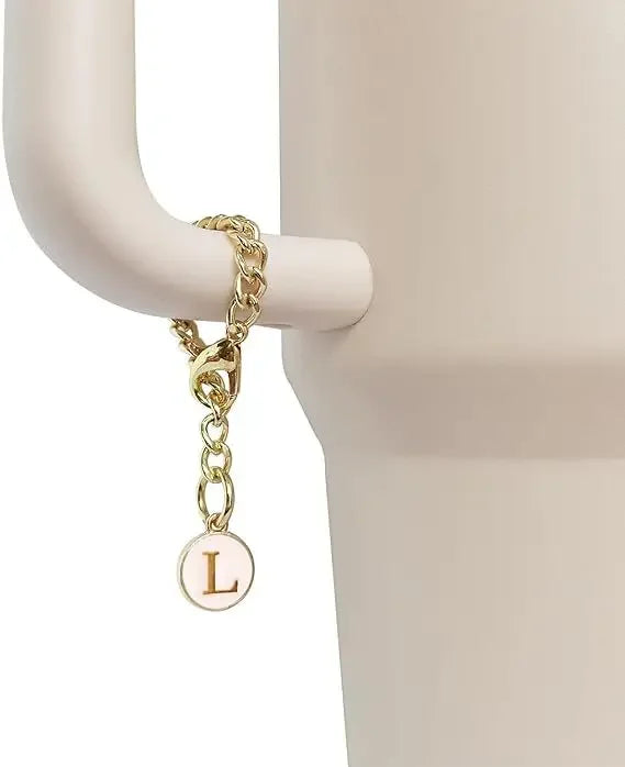 Accesorios de amuleto de letra de A-Z para taza Stanley, identificación de nombre inicial, mango personalizado, accesorios para vaso Stanley, 1 ud.