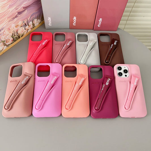 Funda para iPhone 17 16E 16 12 13 14 15 11 Pro Max Plus con diseño de brillo labial de vainilla, espresso y frambuesa Autumn Ribbon Toast