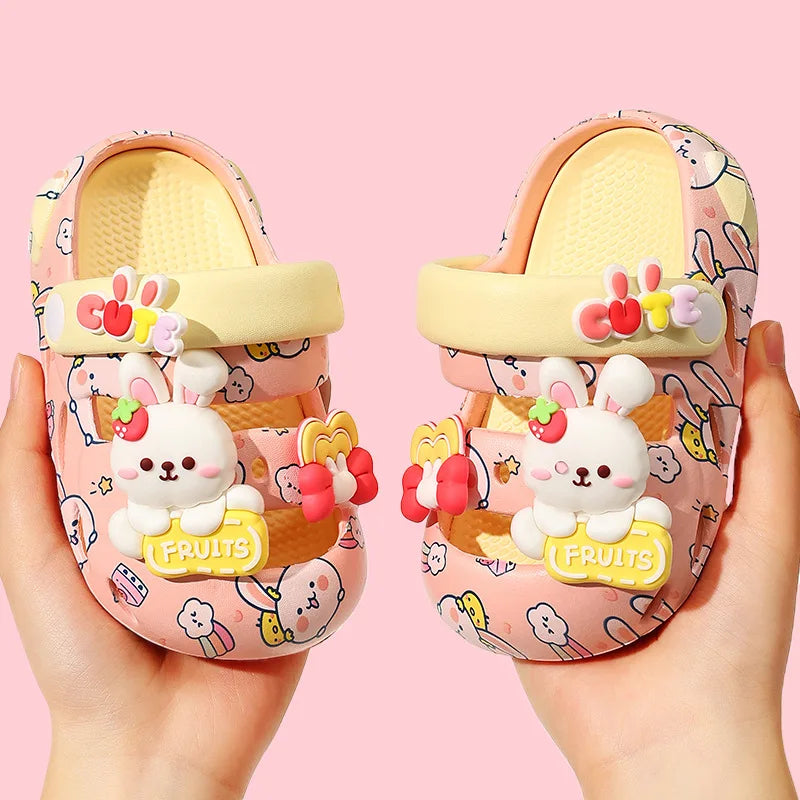 Sandalias de Jardín para Niños Verano 2026, Chanclas de Playa para Niños y Niñas, Ligeras, Transpirables, con Dibujos Animados, Lindas, para Bebés