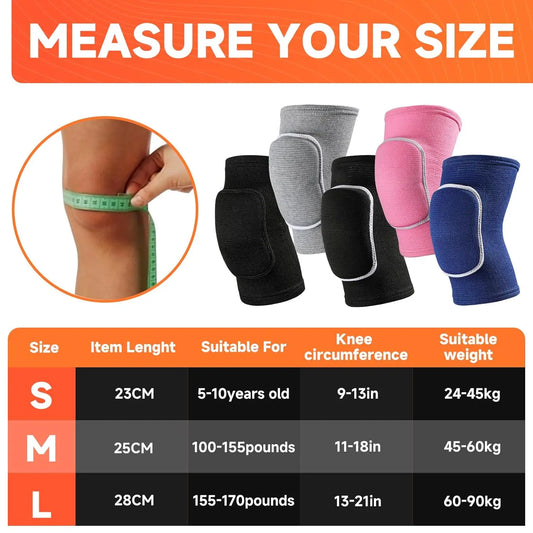 1 par de rodilleras de voleibol para bailarines, rodilleras suaves y transpirables para niñas, mujeres, hombres, jóvenes, niños, rodilleras protectoras, rodillera