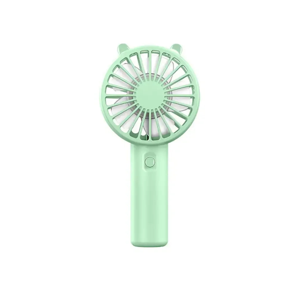 Ventilador de mano portátil, pequeño ventilador de refrigeración, recargable por USB, Enfriador silencioso de pestañas, ventilador de mano, Mini escritorio recargable por USB