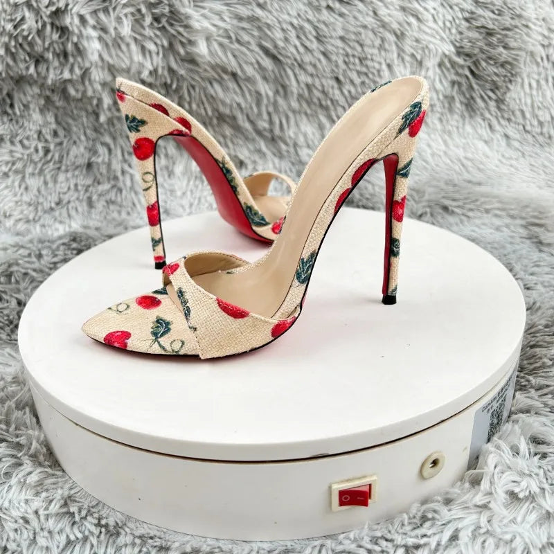 Nuevos tacones altos para mujer, tacones delgados, sandalias puntiagudas para mujer, estilo sexy y socialité para usar en el exterior