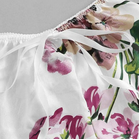 Conjunto de lencería sexy de encaje para mujer, camisola con estampado floral y correa de encaje, ropa de dormir sexy para mayor comodidad y seducción, 2 uds.