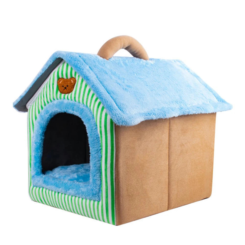 Casa Plegable para Mascotas, Desmontable y Lavable, Cueva para Gatos, Sofá Cama para Perros Extra Pequeños y Gatos Pequeños y Medianos