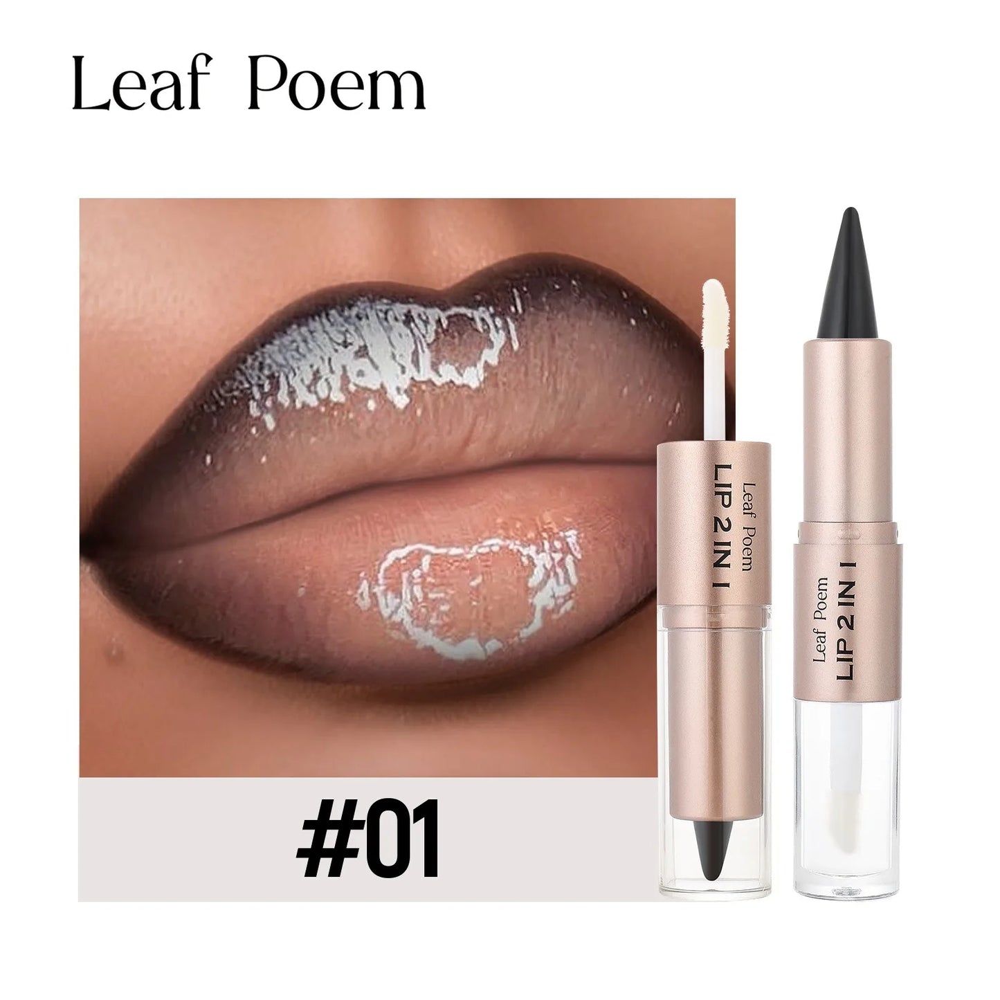 Maquillaje de Labios 2 en 1 Color Rosa Ciruela Oscuro, Delineador de Labios Mate, Brillo Labial Voluminizador con Efecto Espejo, Contorno de Labios Resistente al Agua, Maquillaje No Pegajoso