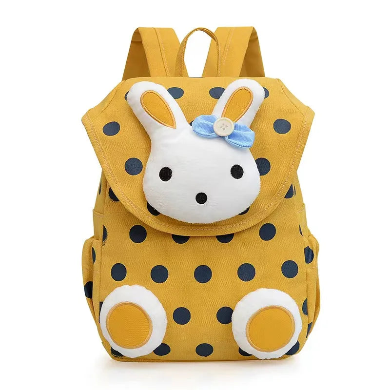 Mochila multicolor estilo conejo para niños, bolso escolar para niños, Mochila de Pascua a la moda para niñas y guardería
