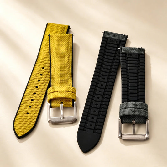 Correa de goma de lona de vela de 18, 19, 20, 21 y 22 mm, correa de nailon de liberación rápida, pulsera universal de silicona para Cartier, Seiko, Omega