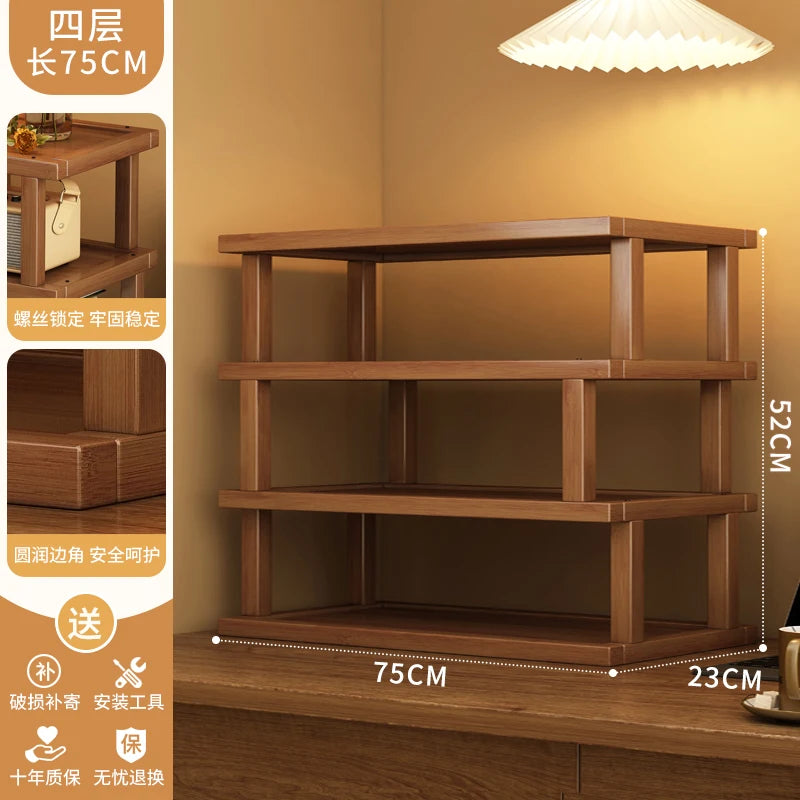 Estante de almacenamiento de escritorio de doble capa, organizador de encimera, portavasos Simple para organización de mesa de comedor y cocina