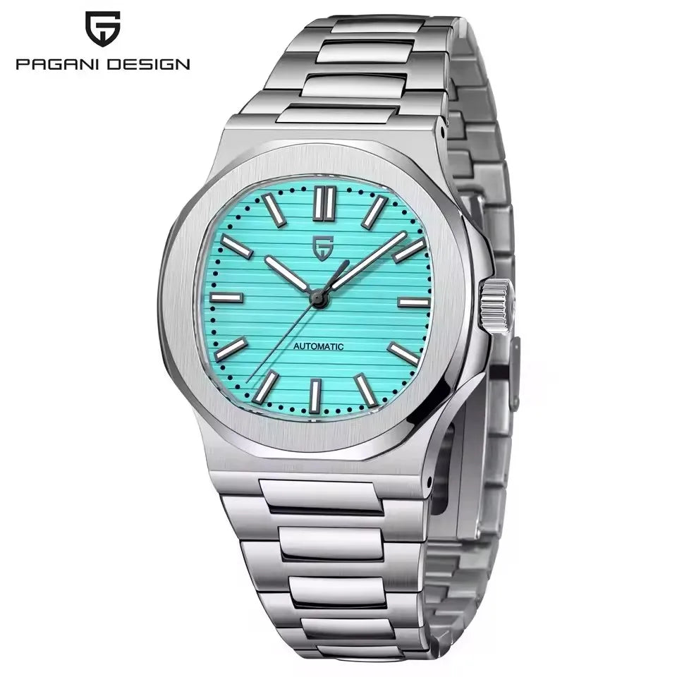 PAGANI DESIGN nuevo reloj mecánico deportivo elegante reloj luminoso de acero inoxidable para hombre zafiro Gaviota ST16 Movt relojes para hombre