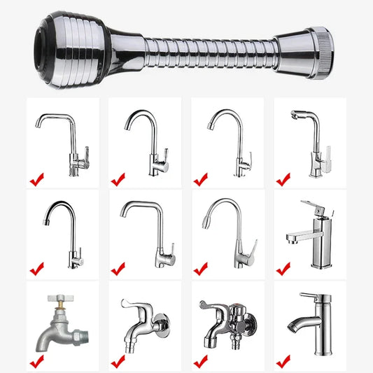 Extensor de Grifo Giratorio de Alta Presión, Burbujeador de 2 Modos para Cocina, Ahorro de Agua, Accesorios del Hogar, Gira 360 Grados