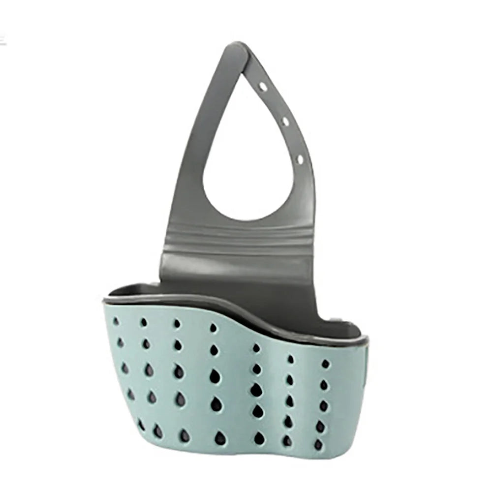 Soporte para fregadero de cocina, escurridor colgante, estante ajustable para esponja y jabón, organizador, soporte para grifo de baño, accesorios de cocina
