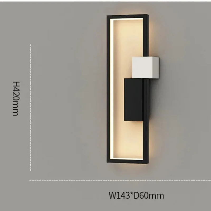 Lámparas de pared LED modernas para sala de estar, estudio, dormitorio, mesita de noche, pasillo, escaleras, decoración del hogar, accesorios de iluminación interior
