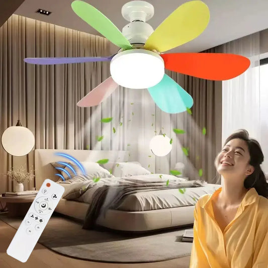 Lámpara de Techo LED con Control Remoto, Luces de Colores Atenuables, Base E27, para Decoración del Hogar, Sala de Estar, Voltaje 85V-265V