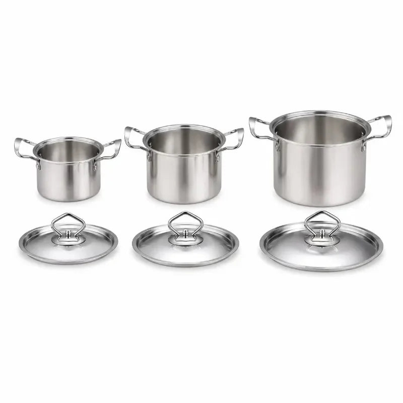 Olla de Cocina de Acero Inoxidable, Cacerola Antiadherente para Leche con Tapa, Utensilios de Cocina, Accesorios, Ollas para Sopa, Portátil para Camping