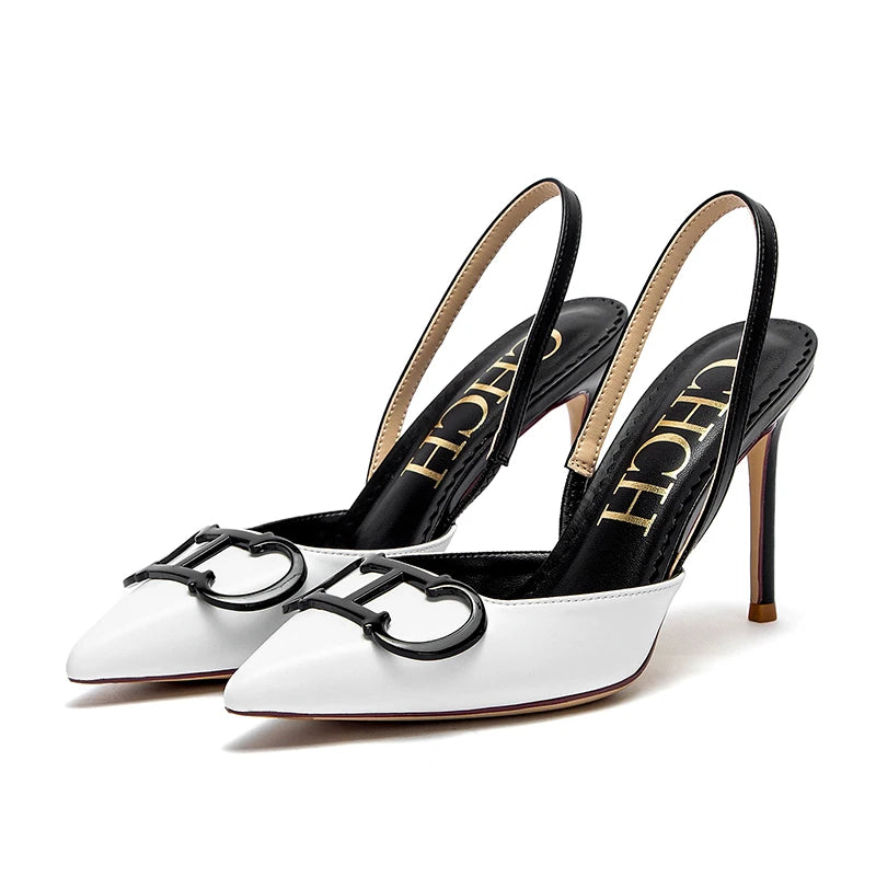 2025 primavera y verano nuevos tacones altos marca de lujo zapatos de mujer sandalias de fiesta para chicas sexy