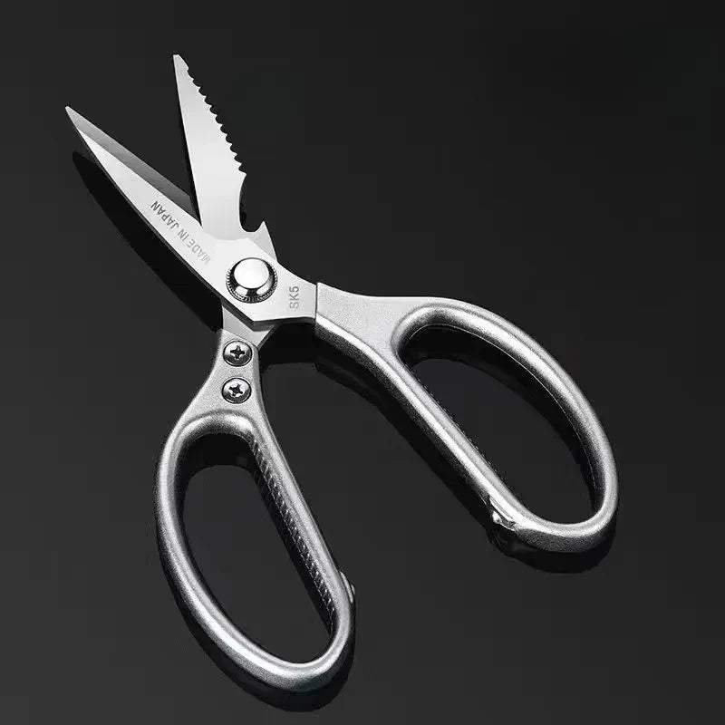 Tijeras de cocina de acero inoxidable, herramienta multifunción afilada para cortar alimentos, tijeras para pollo, verduras, barbacoa, carne y pescado