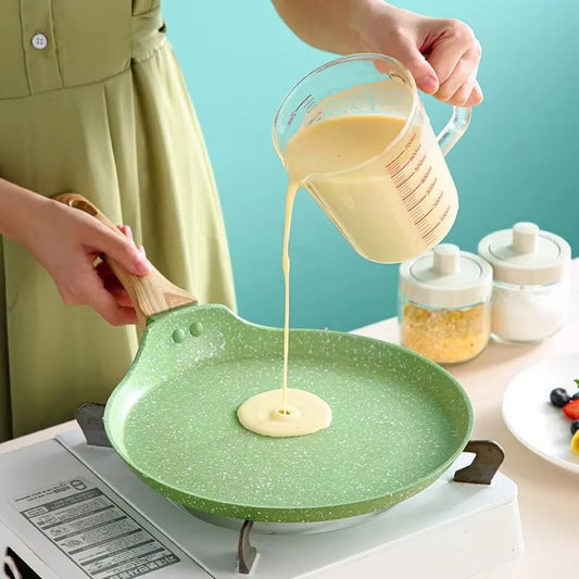Olla para panqueques japonesa duradera de 6/8/10 pulgadas, sartén antiadherente fácil de limpiar, cocina para desayuno, Cocina de Inducción de Gas