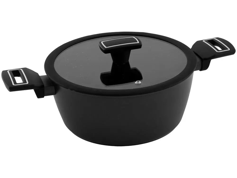 Juego de Utensilios de Cocina Brinox Carbon Ceramic Life de 5 Piezas en Aluminio Negro con Revestimiento Cerámico